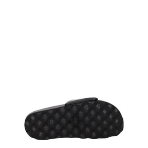 Elegante Leder-Hausschuhe in Schwarz