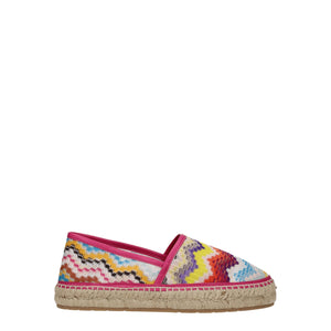 Espadrilles aus mehrfarbigem Stoff