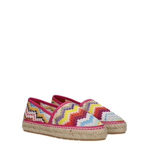 Espadrilles aus mehrfarbigem Stoff