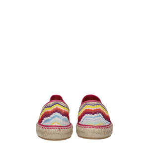 Espadrilles aus mehrfarbigem Stoff