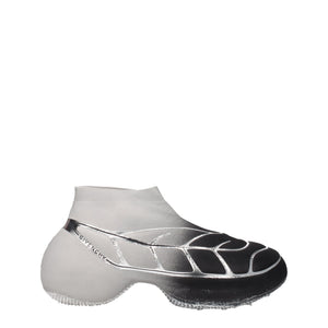 Schwarzer Stoff Sportliche Turnschuhe