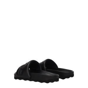 Elegante Leder-Hausschuhe in Schwarz
