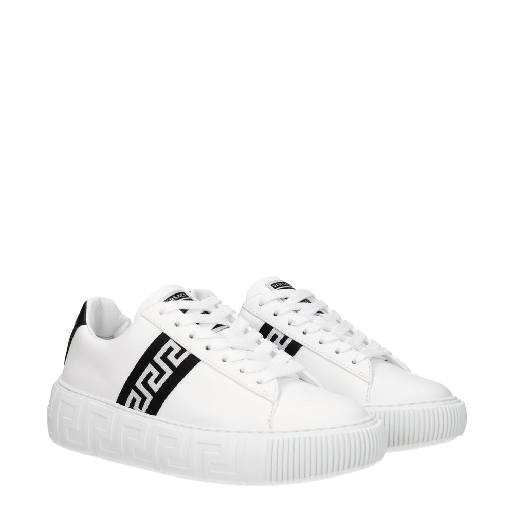 Weiße Sneakers aus Leder