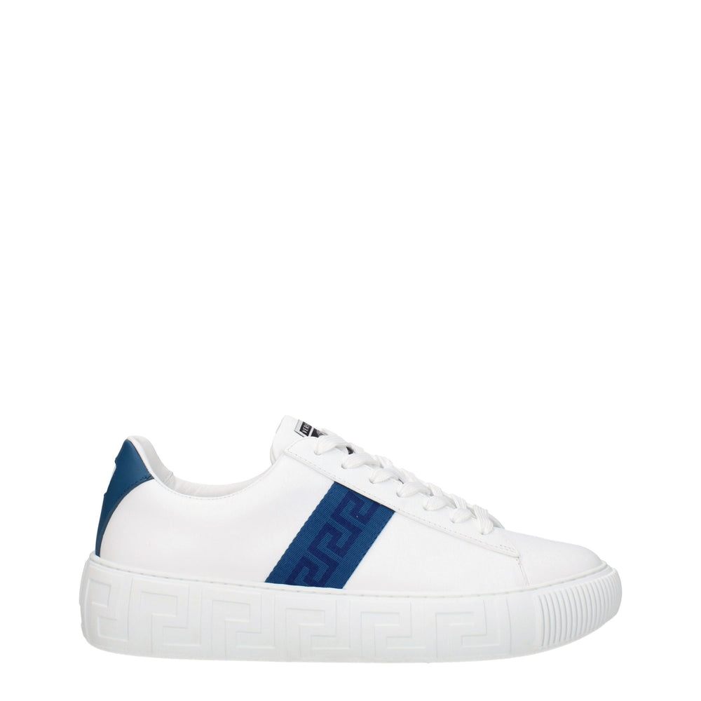 Weiße Sneakers aus Leder mit niedrigem Schaft