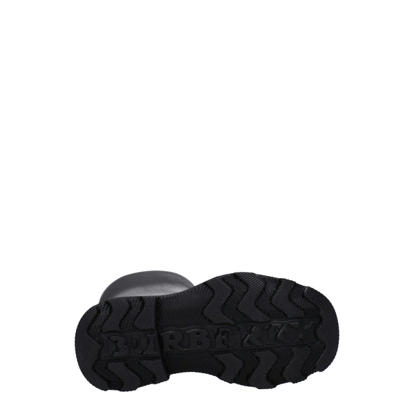 Schwarze Regenstiefel aus Baumwolle
