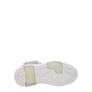 Hochwertige High-Top Sneaker aus weißem Leder