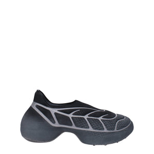 Graue Sportliche Turnschuhe aus Stoff