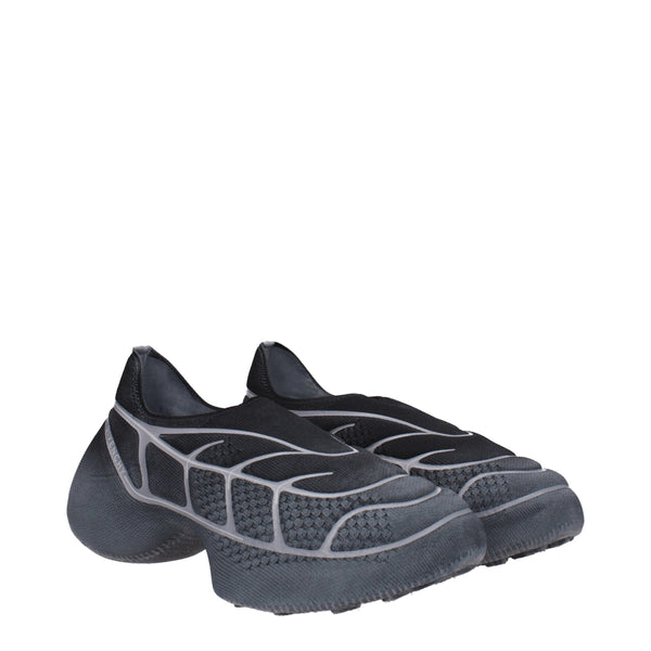Graue Sportliche Turnschuhe aus Stoff