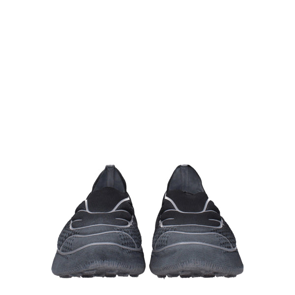Graue Sportliche Turnschuhe aus Stoff