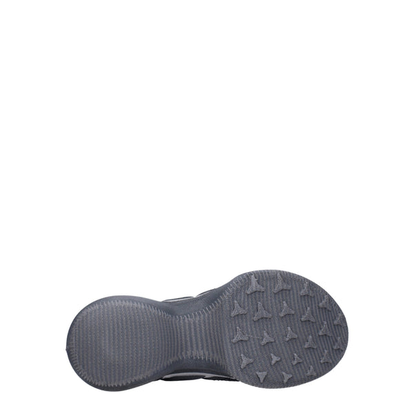 Graue Sportliche Turnschuhe aus Stoff