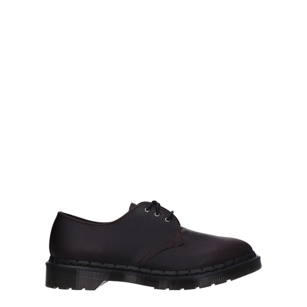 Lila Leder Oxfords und Derbies