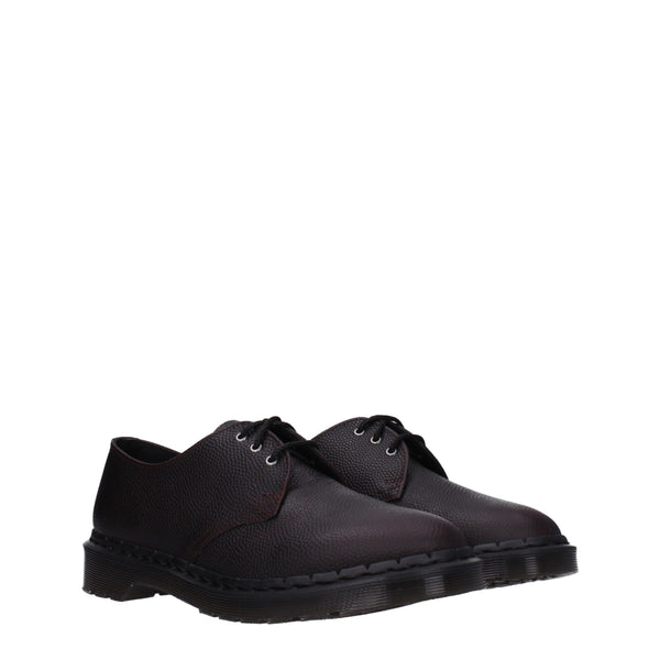 Lila Leder Oxfords und Derbies