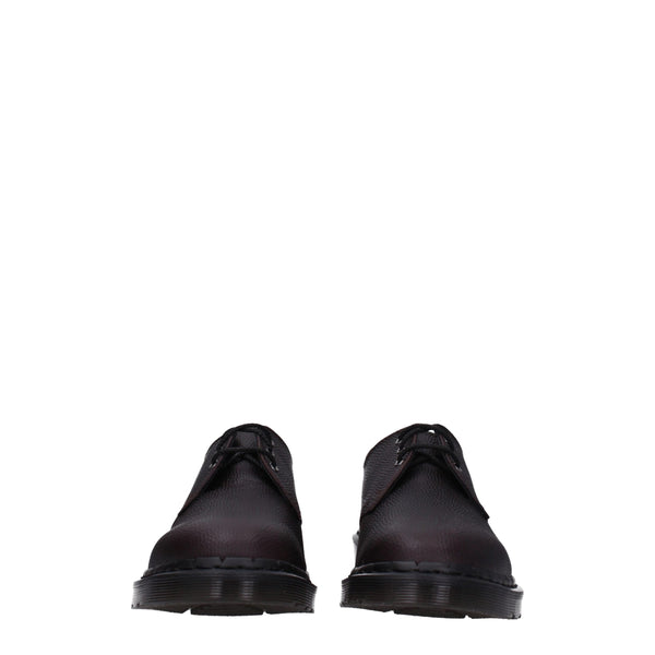 Lila Leder Oxfords und Derbies