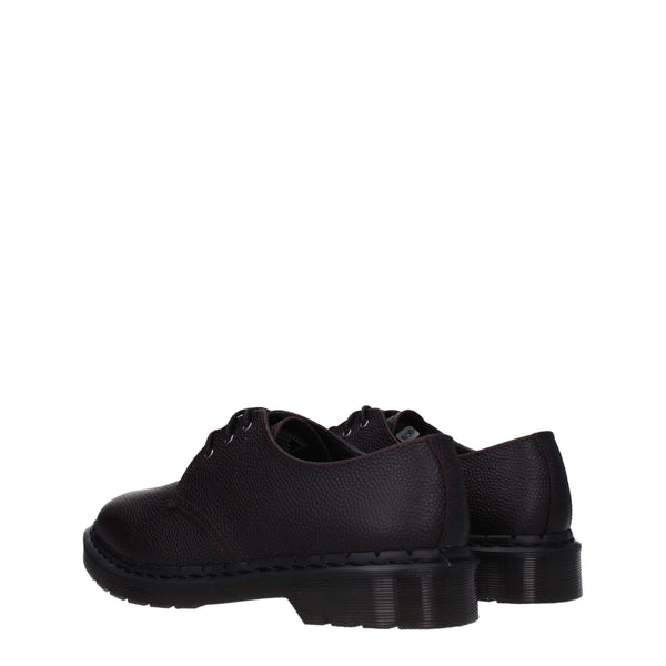 Lila Leder Oxfords und Derbies