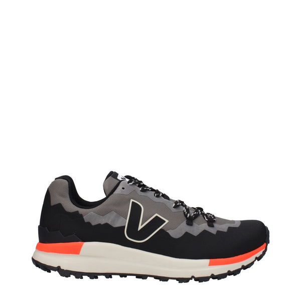 Graue Sportliche Turnschuhe aus Stoff