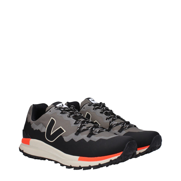 Graue Sportliche Turnschuhe aus Stoff