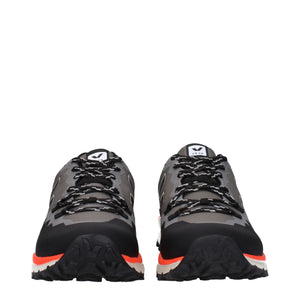 Graue Sportliche Turnschuhe aus Stoff