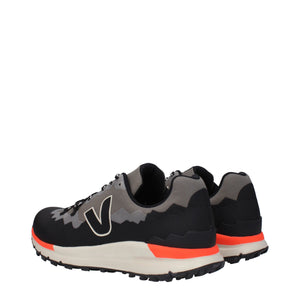 Graue Sportliche Turnschuhe aus Stoff