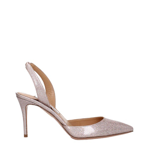 Bunte Kunststoff-Pumps mit hohem Absatz