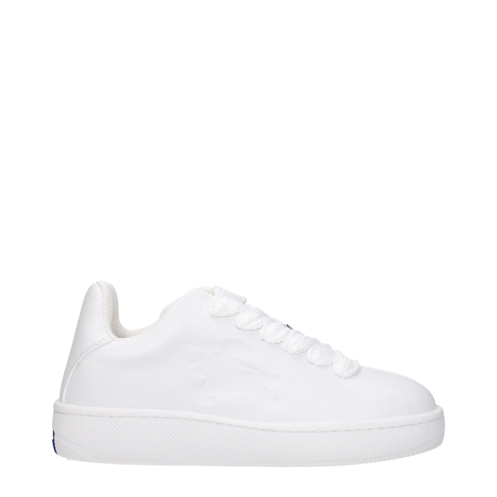 Weiße Sneakers aus Leder mit niedrigem Schaft
