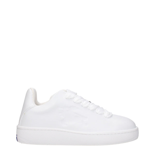 Weiße Sneakers aus Leder mit niedrigem Schaft