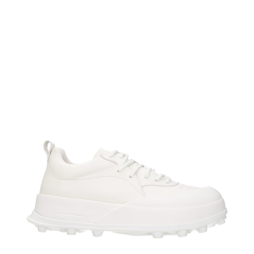Weiße Leder-Sneakers