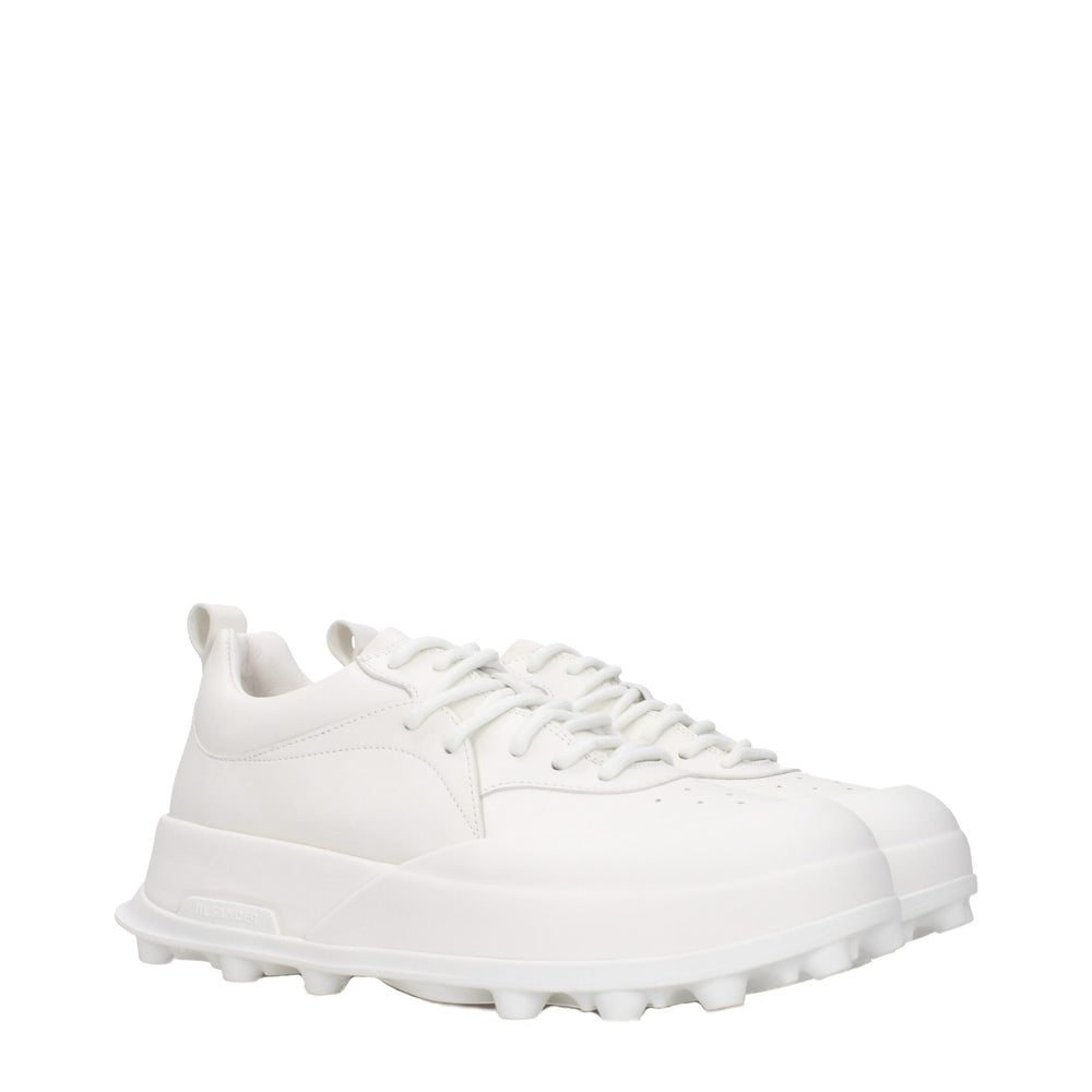Weiße Leder-Sneakers