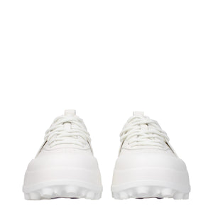Weiße Leder-Sneakers