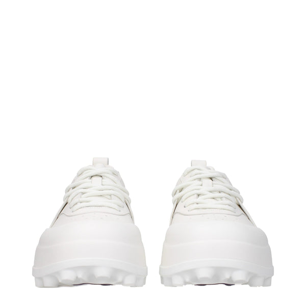 Weiße Leder-Sneakers