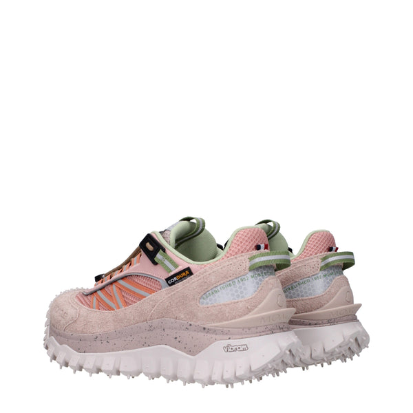 Rosa Leder Sportliche Turnschuhe
