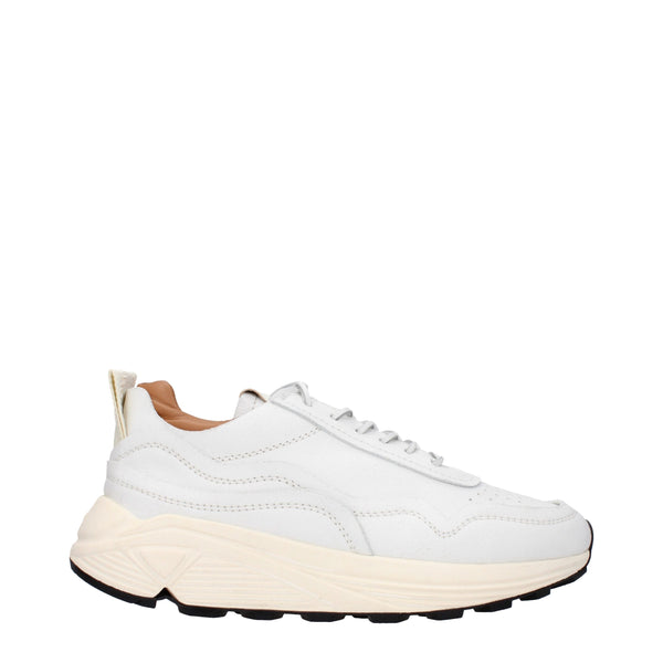 Chunky Sneakers aus weißem Leder