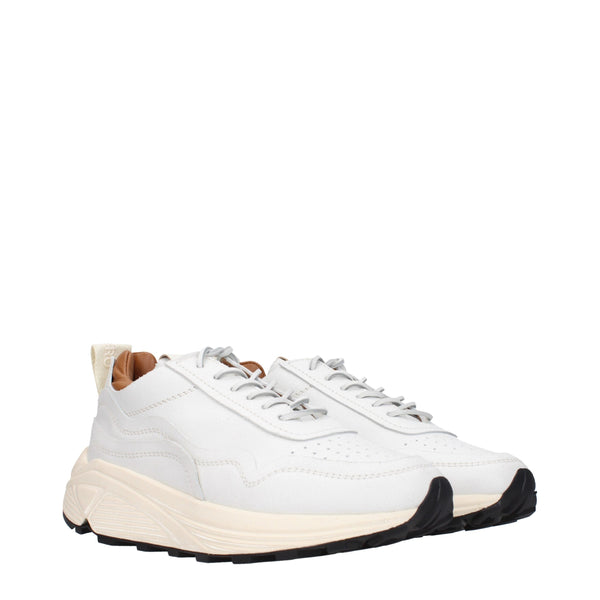 Chunky Sneakers aus weißem Leder