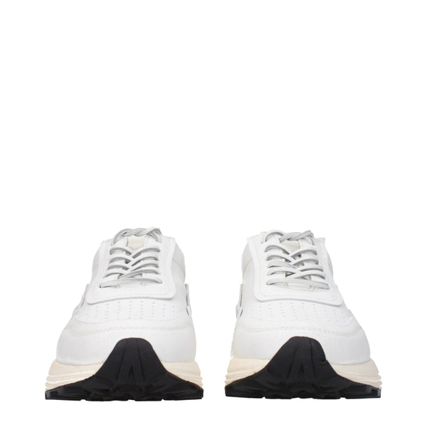 Chunky Sneakers aus weißem Leder