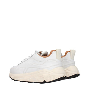 Chunky Sneakers aus weißem Leder