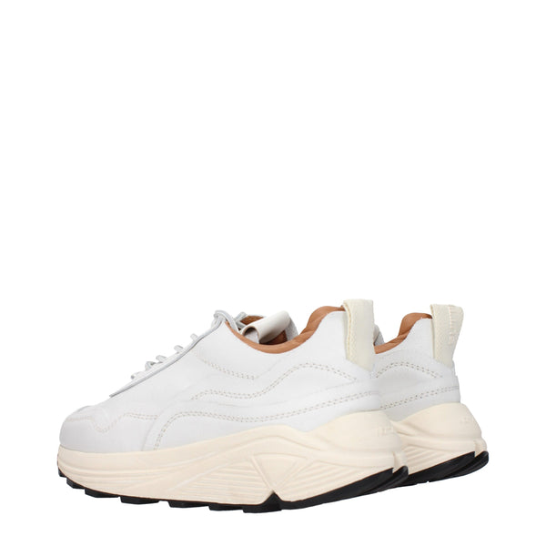 Chunky Sneakers aus weißem Leder