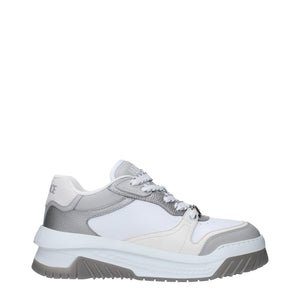 Chunky Sneakers aus weißem Leder