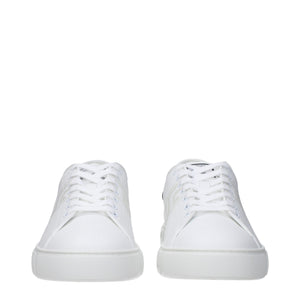Weiße Sneakers aus Leder mit niedrigem Schaft