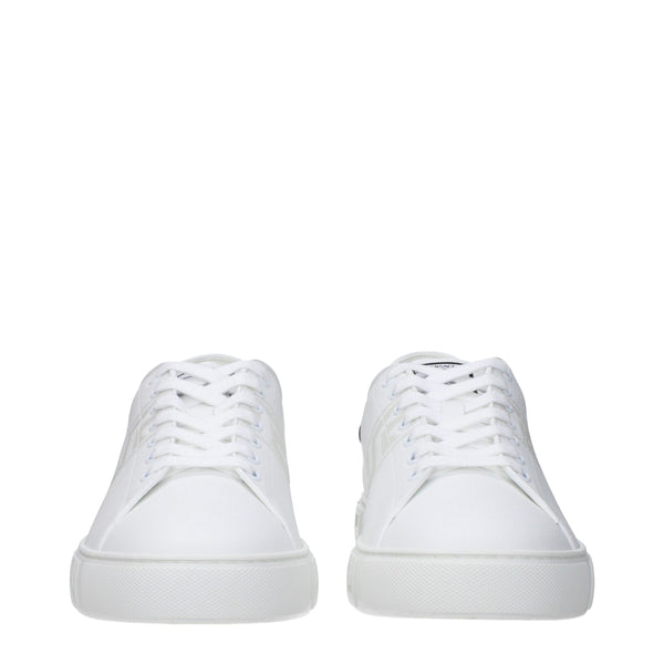 Weiße Sneakers aus Leder mit niedrigem Schaft