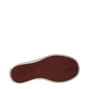 Weiße Leder-Sneaker mit niedrigem Schaft
