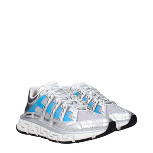 Graue Sportliche Turnschuhe aus Stoff
