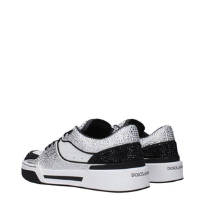 Weiße Leder-Sneaker mit niedrigem Schaft