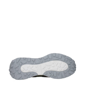 Chunky Sneakers aus grünem Stoff
