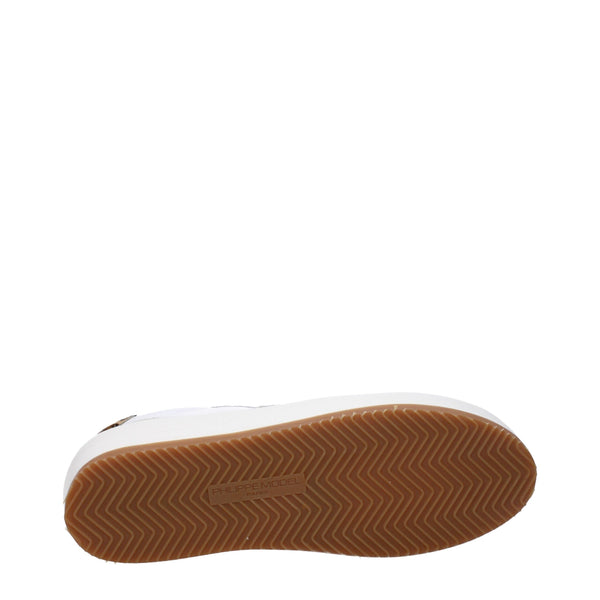Weiße Sneakers aus Leder mit niedrigem Schaft