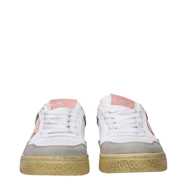 Weiße Sneakers aus Leder mit niedrigem Schaft