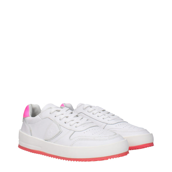 Weiße Leder-Sneakers