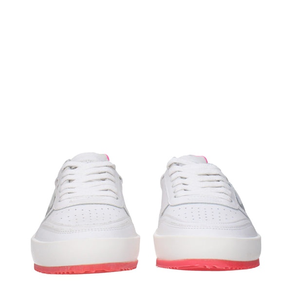Weiße Leder-Sneakers