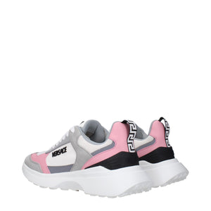 Weißer Stoff Turnschuhe