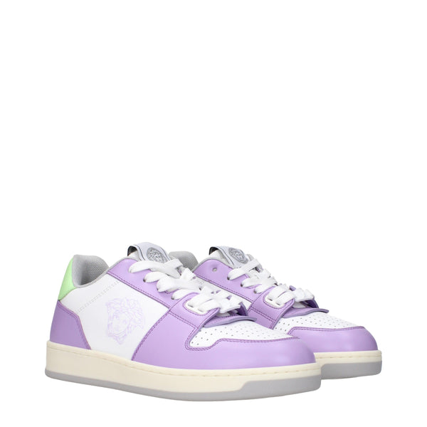 Weiße Sneakers aus Leder mit niedrigem Schaft