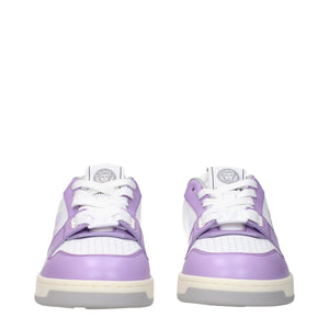 Weiße Sneakers aus Leder mit niedrigem Schaft