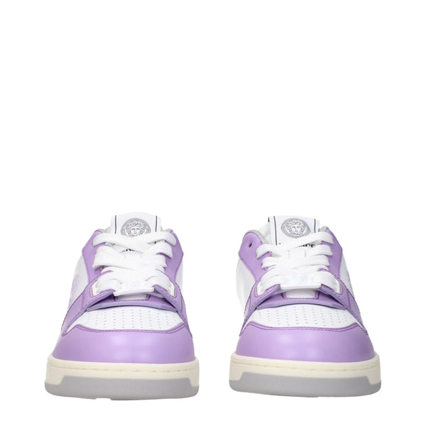 Weiße Sneakers aus Leder mit niedrigem Schaft